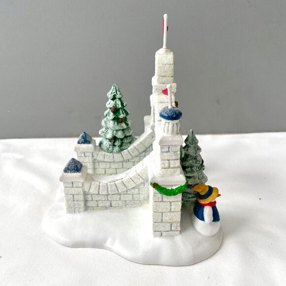 Department 56 Heritage Village North Pole Gate Christmas Snowman Tree 56.56324 - Picture 9 of 14